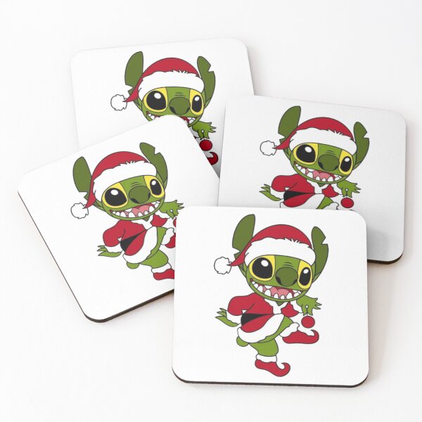 Item preview, Stitch – Funny Festive Green Creature Holiday Art designed and sold by Kasey Wolfe.
