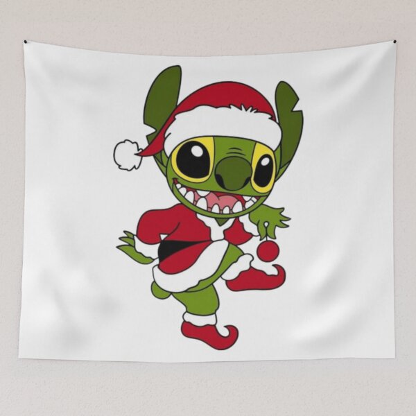 Item preview, Stitch – Funny Festive Green Creature Holiday Art designed and sold by Kasey Wolfe.