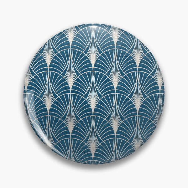 Item preview, (Faux) Turquoise and (Faux) Silver Art Deco Pattern designed and sold by DEC02.