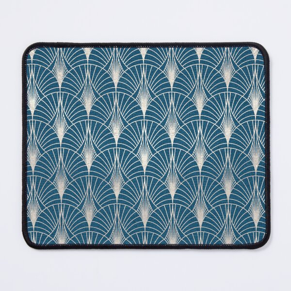 Item preview, (Faux) Turquoise and (Faux) Silver Art Deco Pattern designed and sold by DEC02.