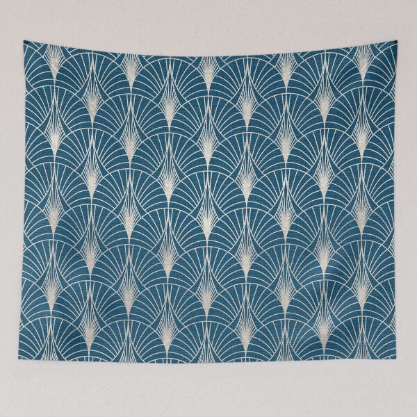 Item preview, (Faux) Turquoise and (Faux) Silver Art Deco Pattern designed and sold by DEC02.