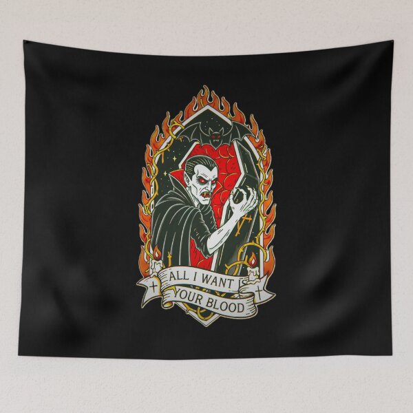 Item preview, All I Want Is Your Blood: Classic Vampire designed and sold by CoffinsArt.