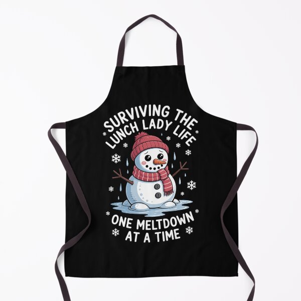 Item preview, Lunch Lady Christmas One Meltdown At A Time Snowman Winter designed and sold by Moon-Ape.
