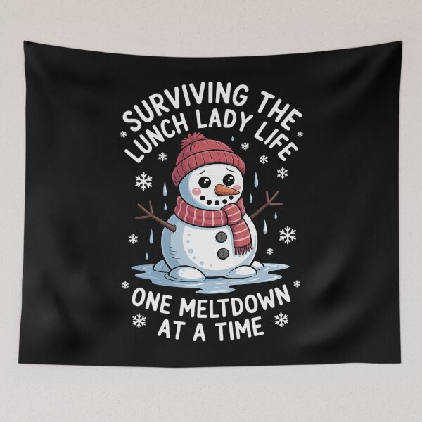 Item preview, Lunch Lady Christmas One Meltdown At A Time Snowman Winter designed and sold by Moon-Ape.
