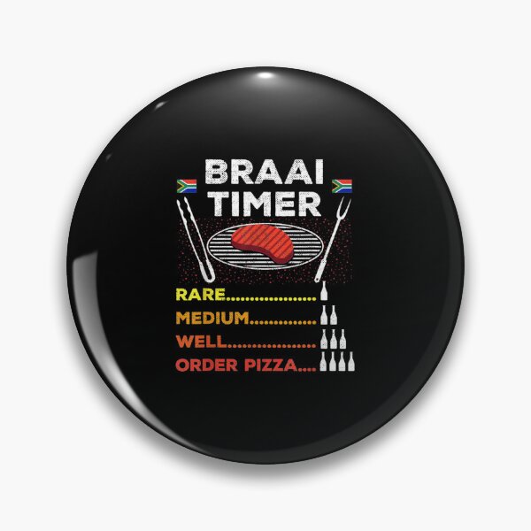 Item preview, Braai Timer African BBQ South Africa Flag designed and sold by MariaAlvesCosta.