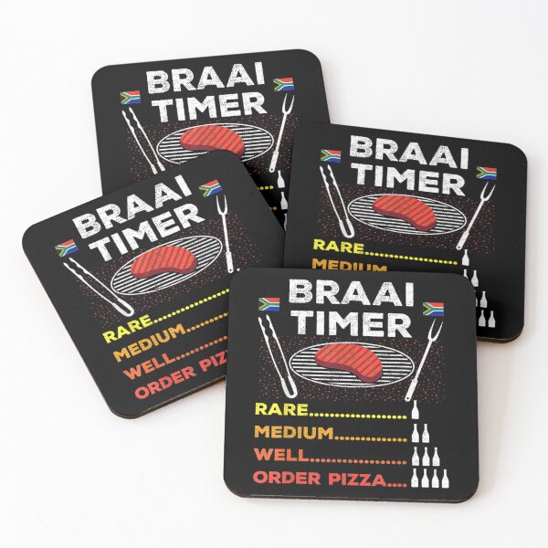 Item preview, Braai Timer African BBQ South Africa Flag designed and sold by MariaAlvesCosta.