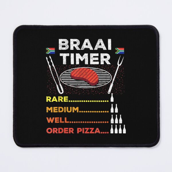 Item preview, Braai Timer African BBQ South Africa Flag designed and sold by MariaAlvesCosta.