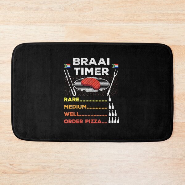 Item preview, Braai Timer African BBQ South Africa Flag designed and sold by MariaAlvesCosta.