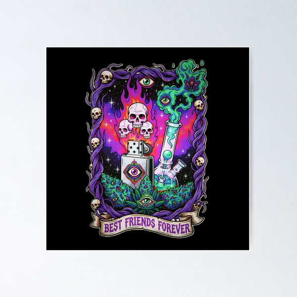 Item preview, Best Friends Forever: The Stoner Psychedelic Vibe designed and sold by CoffinsArt.