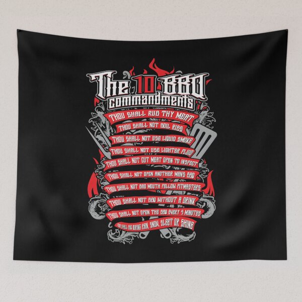 Item preview, The 10 BBQ Commandments designed and sold by MariaAlvesCosta.