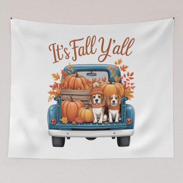 Item preview, It’s Fall Y’all Beagle Dogs Pumpkins Truck Autumn Season designed and sold by Moon-Ape.