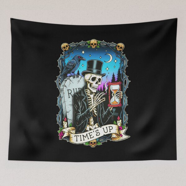 Item preview, Time's Up: The Gentleman Spooky Skeleton designed and sold by CoffinsArt.