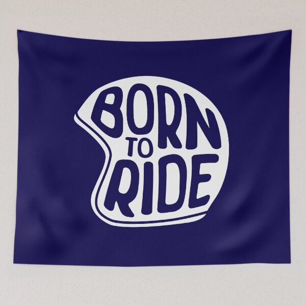 Item preview, Born To Ride — Hand-Lettered Motorcycle Helmet Illustration designed and sold by INNIT ART.