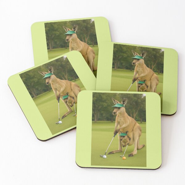 Item preview, Kangaroo and Joey Golfing designed and sold by Tridentulus.