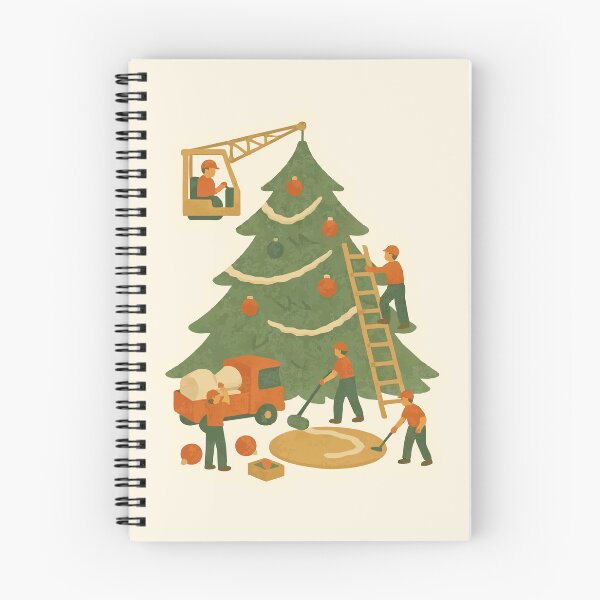 Item preview, Christmas Tree Construction – Whimsical Sticker  designed and sold by Tiny Joy World.