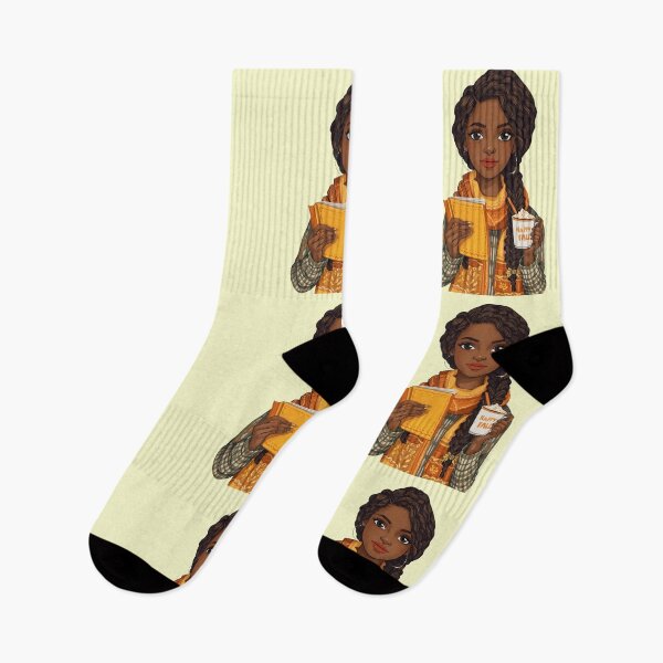Item preview, Cozy Black Girl In Fall designed and sold by lovelywhimsyart.