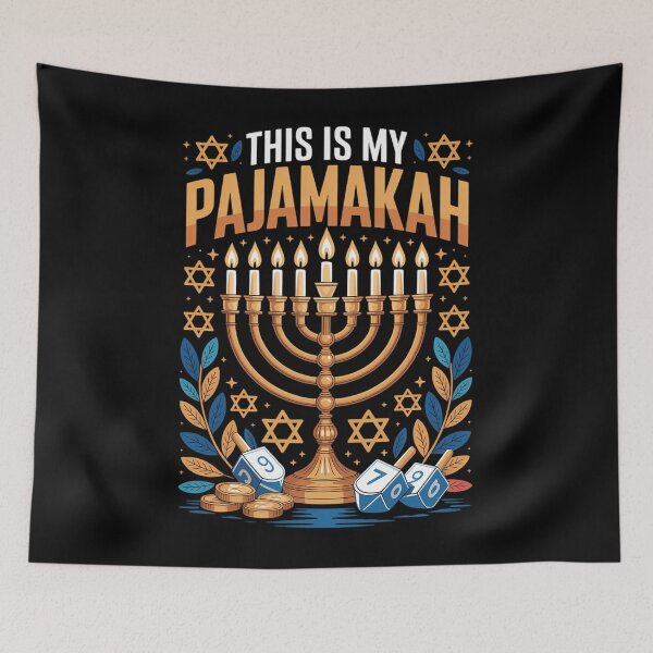 Item preview, Happy Hanukkah Pajama This is My Pajamakah designed and sold by HellD3vil-Art.