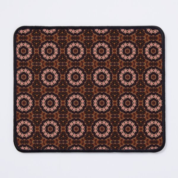 Item preview, Mandala Retro Star Pattern in Reddish Brown designed and sold by Artistestella.