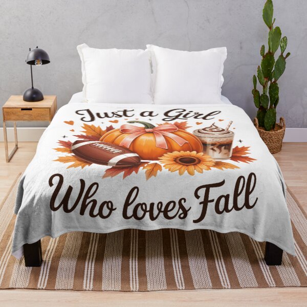 Item preview, Just A Girl Who Loves Fall Fall Crewneck, Fall Football Mom Coffee Lover Fall Thanksgiving designed and sold by Moon-Ape.