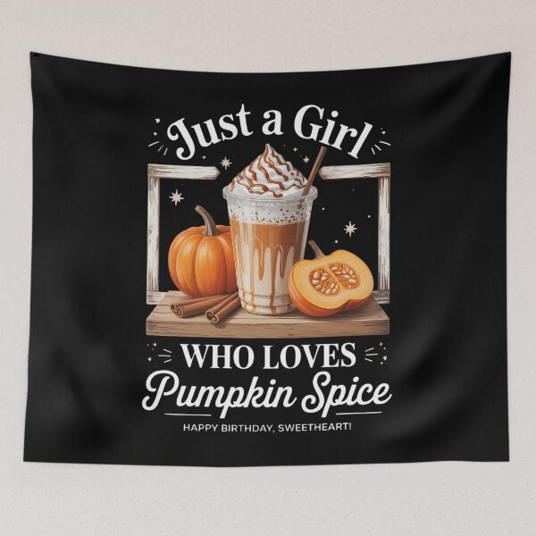 Item preview, Just A Girl Who Loves Pumpkin Spice Fall Autumn Vibes designed and sold by Moon-Ape.