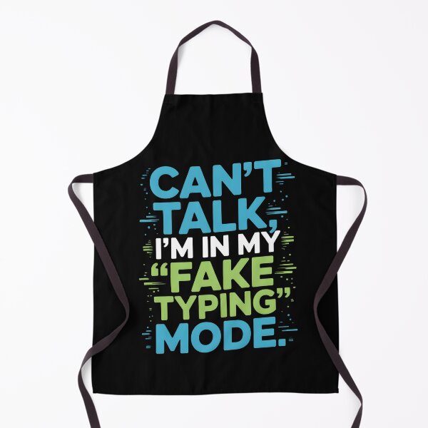 Item preview, Funny Fake Typing Mode Quote – Office Humor Retro Sticker. designed and sold by Teenidesign .