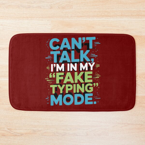 Item preview, Funny Fake Typing Mode Quote – Office Humor Retro Sticker. designed and sold by Teenidesign .