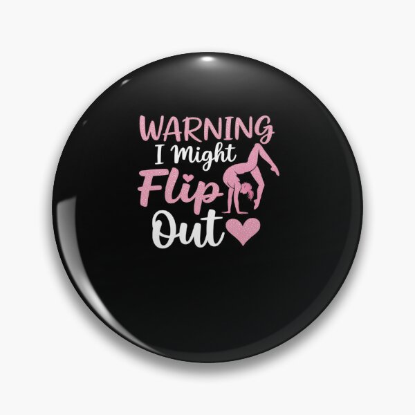 Item preview, Funny Cheerleading Gymnast Warning I Might Flip Out Gymnast designed and sold by MinaReinger.