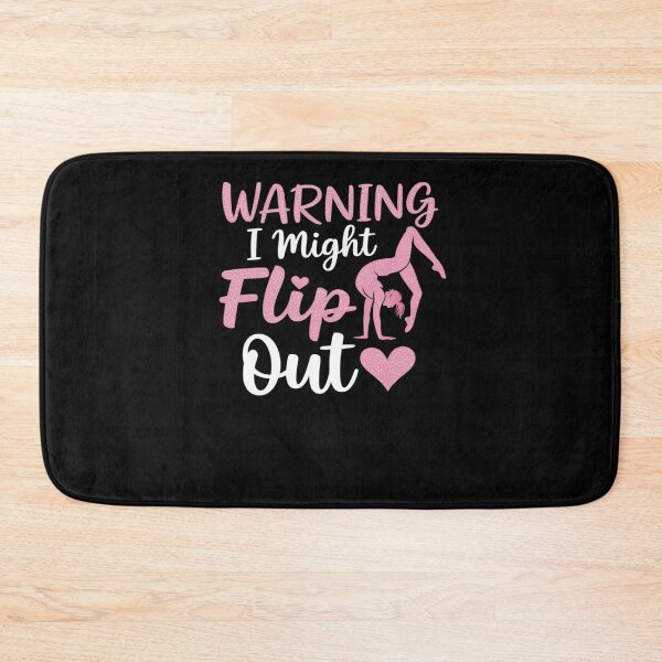 Item preview, Funny Cheerleading Gymnast Warning I Might Flip Out Gymnast designed and sold by MinaReinger.