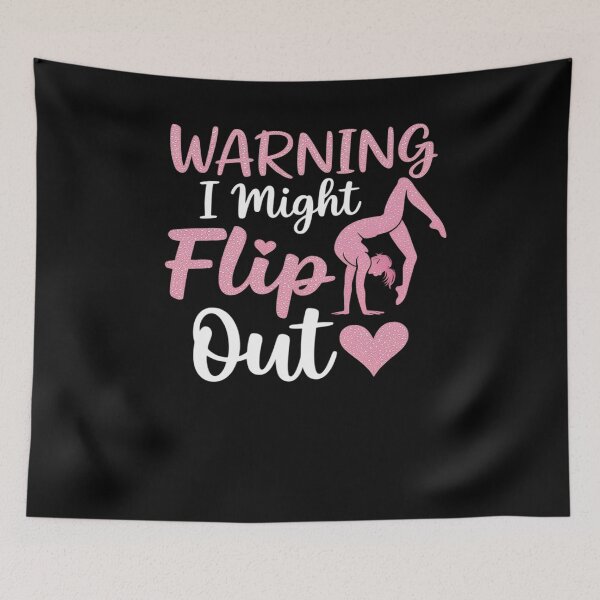 Item preview, Funny Cheerleading Gymnast Warning I Might Flip Out Gymnast designed and sold by MinaReinger.