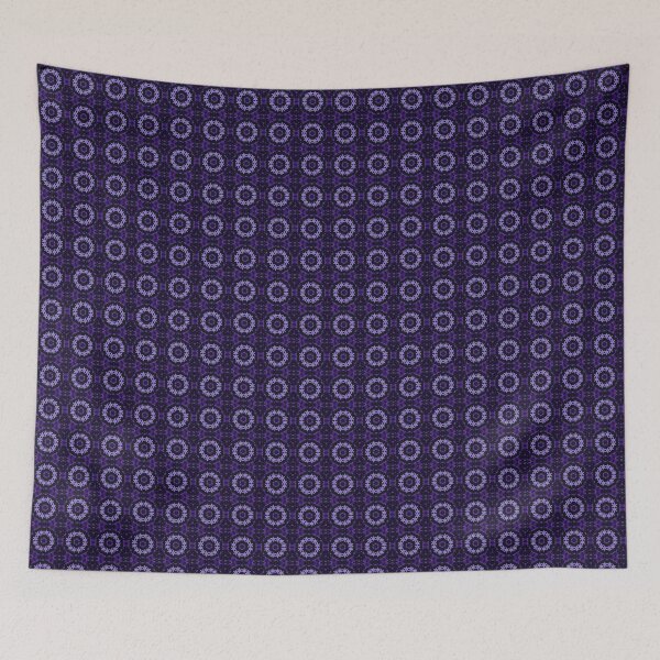 Aperçu de l'œuvre Motif mandala rétro étoile violet créée et vendue par Artistestella.