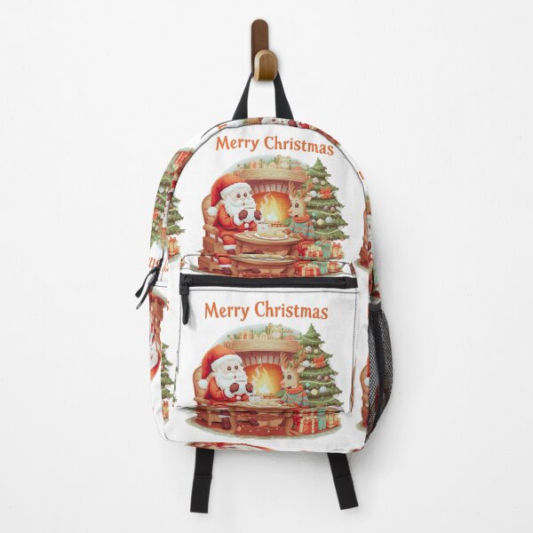 Item preview, Christmas tree decorations, Santa Claus with gifts, snowman in the snow, Christmas gift boxes designed and sold by PWDigitalArt.