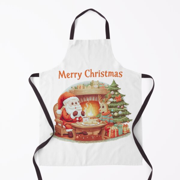 Item preview, Christmas tree decorations, Santa Claus with gifts, snowman in the snow, Christmas gift boxes designed and sold by PWDigitalArt.