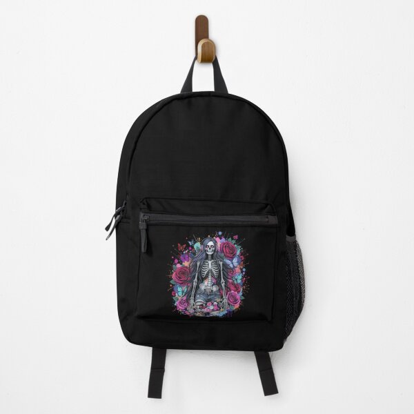Item preview, Skater Skeleton Girl | Floral Gothic Street Art Design designed and sold by ColorSplash123.