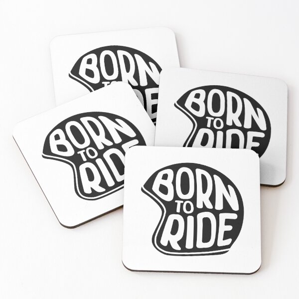 Item preview, Born To Ride — Hand-Drawn Vintage Motorcycle Helmet Design designed and sold by INNIT ART.