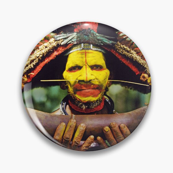 Item preview, Papua New Guinea Wigman Art Photo  designed and sold by DEC02.