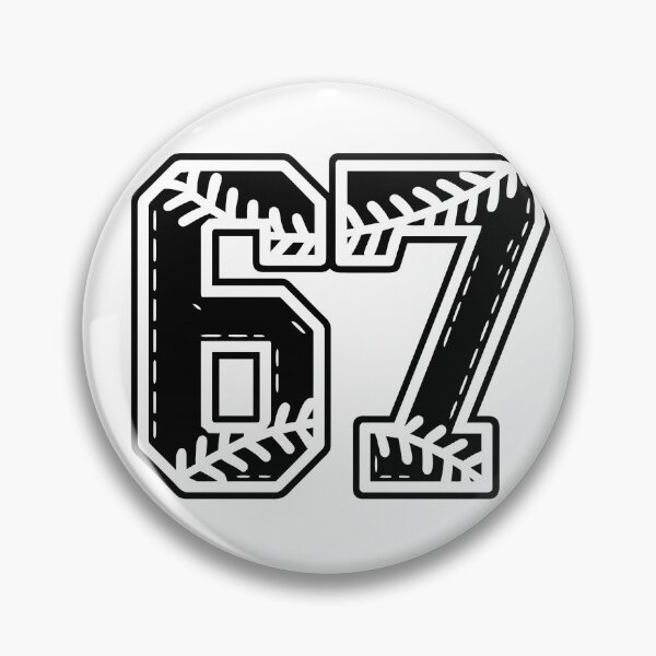 Item preview, Black 67 Baseball Pattern designed and sold by ModdiesColors.