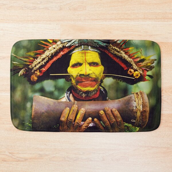 Item preview, Papua New Guinea Wigman Art Photo  designed and sold by DEC02.