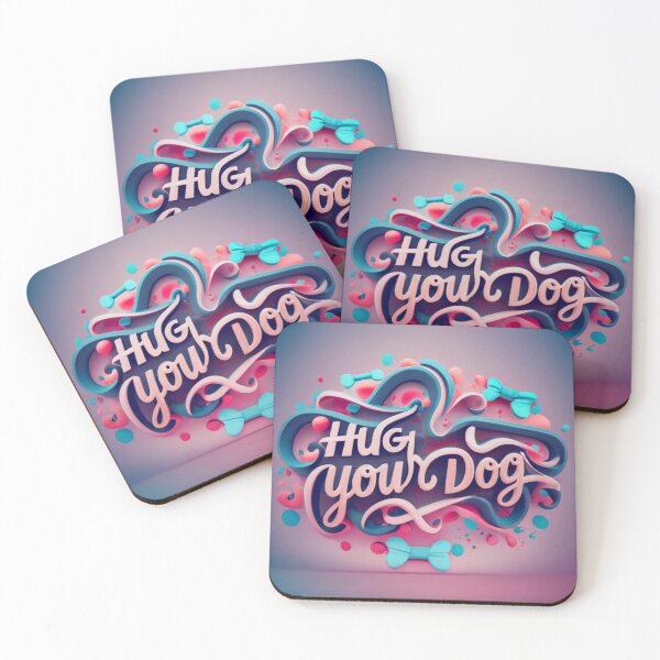 Item preview, HUG YOUR DOG – Short Cute Dog Phrase Design designed and sold by Cultradesign.