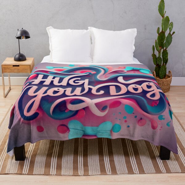 Item preview, HUG YOUR DOG – Short Cute Dog Phrase Design designed and sold by Cultradesign.