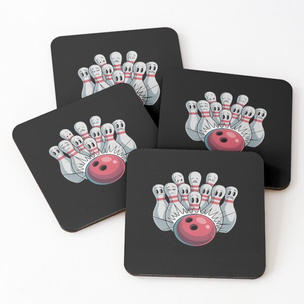 Item preview, Funny Bowling Pin Faces designed and sold by RayArmstrong.
