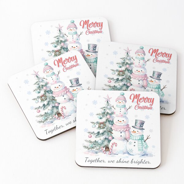 Item preview, Snowman teamwork decorating a Christmas tree designed and sold by NatalieJeans.