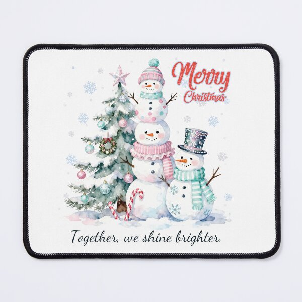 Item preview, Snowman teamwork decorating a Christmas tree designed and sold by NatalieJeans.
