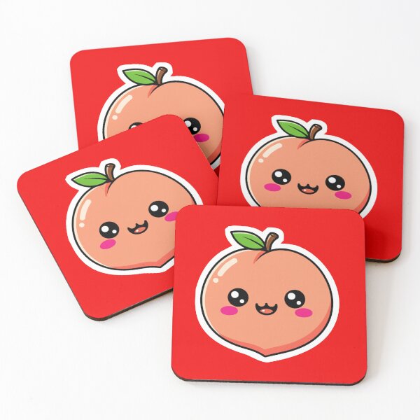Item preview, Peachy Day – Kawaii Cute Fruit designed and sold by OOStudio.