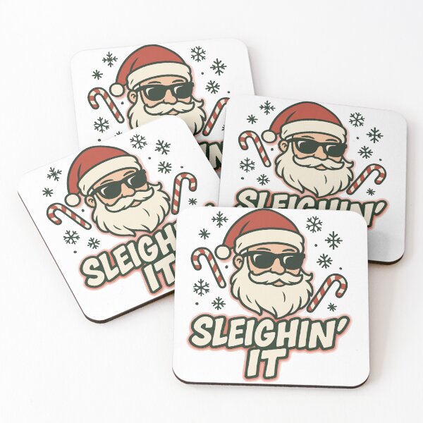 Item preview, Cool Santa Sleighin’ It Christmas T-Shirt – Funny Holiday Santa Gift designed and sold by graphicnew.