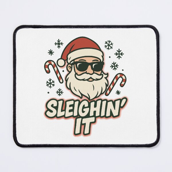 Item preview, Cool Santa Sleighin’ It Christmas T-Shirt – Funny Holiday Santa Gift designed and sold by graphicnew.
