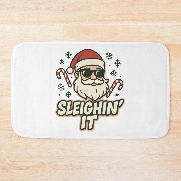 Item preview, Cool Santa Sleighin’ It Christmas T-Shirt – Funny Holiday Santa Gift designed and sold by graphicnew.