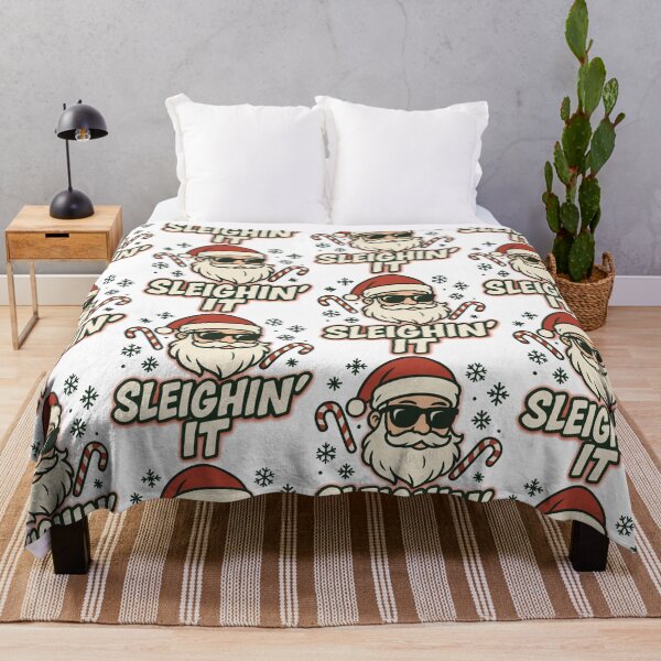 Item preview, Cool Santa Sleighin’ It Christmas T-Shirt – Funny Holiday Santa Gift designed and sold by graphicnew.