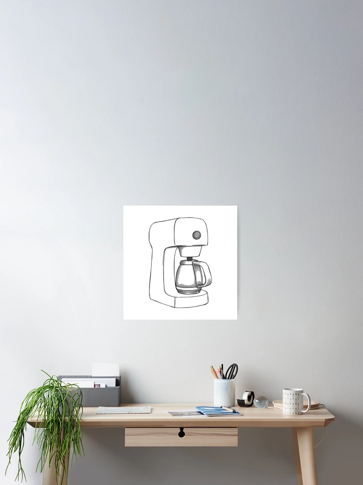 Thumbnail 2 of 3, Poster, Coffee Machine designed and sold by GraphicsClub.