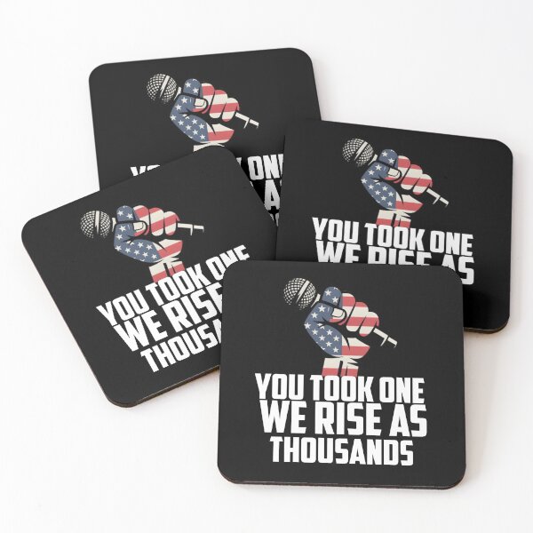 Item preview, Patriotic Fist Microphone T-Shirt designed and sold by ThamirArtistry.