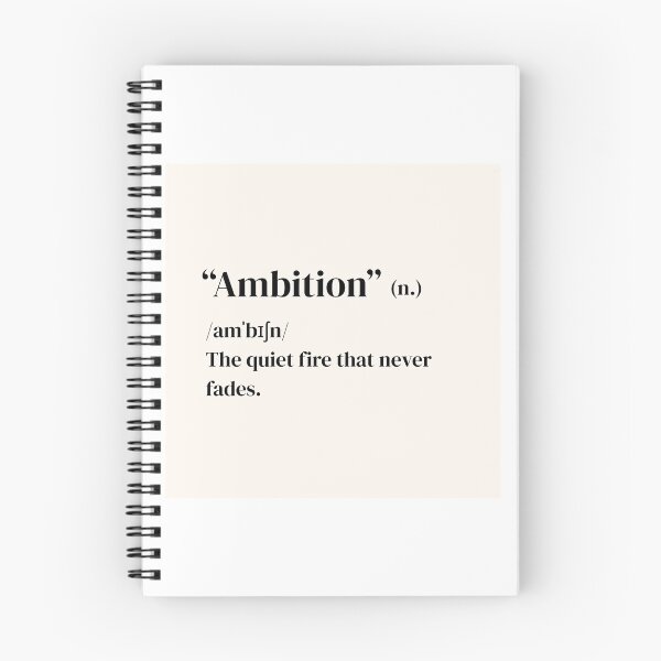 Item preview, Ambition Definition – Motivational Typography Art designed and sold by SutraviaStudio.